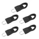 thumbnail image 3 of Sonducket Tirador de cremallera de repuesto para ropa, fijador de cremallera desmontable para bolsa de viaje, maleta, , fijador de cremallera Accesorios de disfraces negro 8 # 5 piezas, 3 of 6
