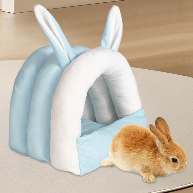 Cama para conejillos de indias Perfecl Cueva Hu Azul