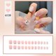 thumbnail image 1 of Prensa en las uñas Diseño medio brillante Uñas postizas Cubierta completa Parche de manicura francesa Puntas de uñas postizas acrílicas para mujeres y niñas kaili Sencillez, 1 of 5