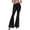Black, variant on Women'S Bell Bottoms Multi Colored Micro Slim Trousers (Yellow,XL)