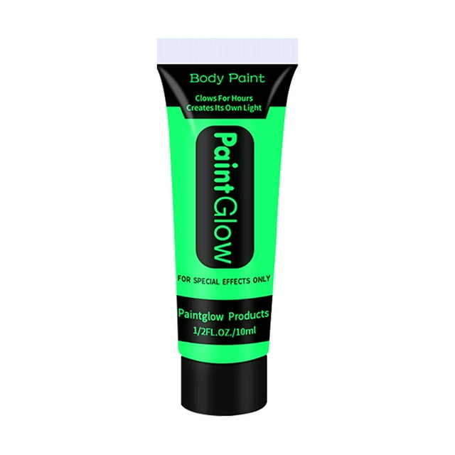 Peinture Fluorescente Phosphorescente 10ml Tube / Peinture pour le Corps / Longue Durée/vert