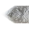 thumbnail image 4 of TreeWool (Pack of 2) Damask Accent Decorative Cotton Throw Pillow Covers (22 x 22 Inches, Sleet Gray), 4 of 6