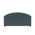 Queer Eye Liam Upholstered Daybed and Trundle, Twin/Twin, Navy Blue