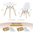 thumbnail image 4 of Giantex  5 PCS Dining Table Set, Furniture Set w/Solid Wood Legs, Suitable for Kitchen, Living Room, 4 of 10