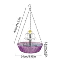 thumbnail image 3 of BotaniNest Outdoor Solar Bird Bath Hanging Piece For Balcony Garden Suspended For Birds Solar Powered Bird Bath, 3 of 6