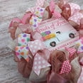 thumbnail image 2 of Conversation Heart Valentine's Day Wreath - Valentines Loads of Love Decoration - Floral Decor - Rose Gold Pink White, 2 of 5