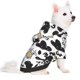 thumbnail image 2 of Fotbe Cow Sudadera con Estampado para Perros Pequeños – Suéter con Capucha para Mascotas, Tela Suave de Forro Polar con Bolsillo-Large, 2 of 7