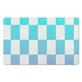 thumbnail image 1 of Soft and Comfortable Bathroom Runner Rug - Checkered, 20x32 in Long Bath Mat, Non-Slip, Absorbs Water, Machine Washable., 1 of 5