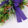 thumbnail image 3 of Easter Cross Wreath for Front Door Artificial Easter Wreath with Purple Bowknot Easter Spring Cross Wreath Handmade Hanging Garland for Easter Holiday Home Wall Decor, 3 of 6