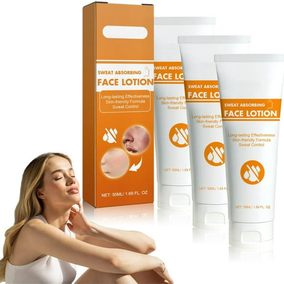 Body Care Sweat Absorbing Face Lotion Lightweight Sweat for Sweaty Hands Long Lasting Mild Antisweat for Oily Face and Scalp & Armpit Sweat Control 50Ml