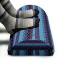 thumbnail image 3 of Aztec Foot Rest, Composition of Zigzags Diamond Shapes and Stripes, Non-Slip Backing Adjustable Ergonomic Memory Foam Leg Support for Office, Sky Blue Quartz, by Ambesonne, 3 of 5