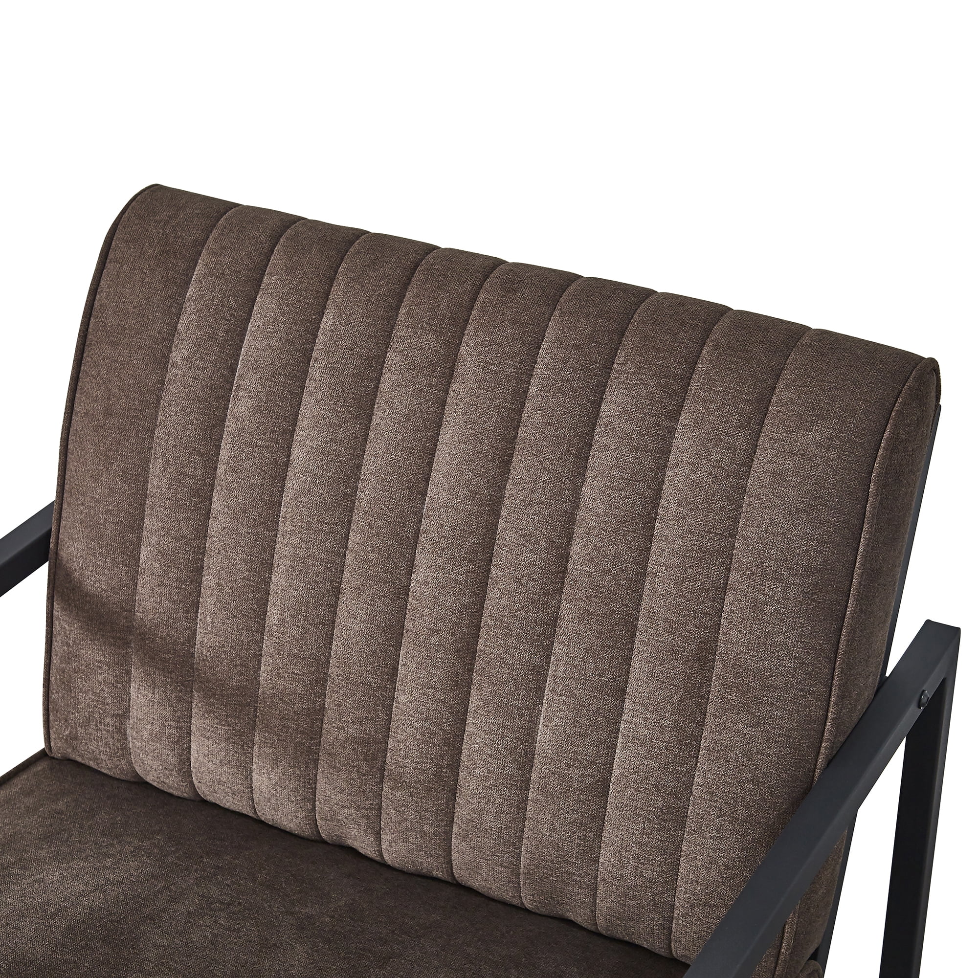 Kadyn Arm Chair, Single Sofa Chairs for Bedroom, Fabric Armchair for Living Room, Brown