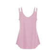 thumbnail image 5 of DuoJiaJ Women's New Summer Fashion V Neck Solid Color Sleeveless Casual Suspenders Small Vest Summer Tank Tops Women, 5 of 5