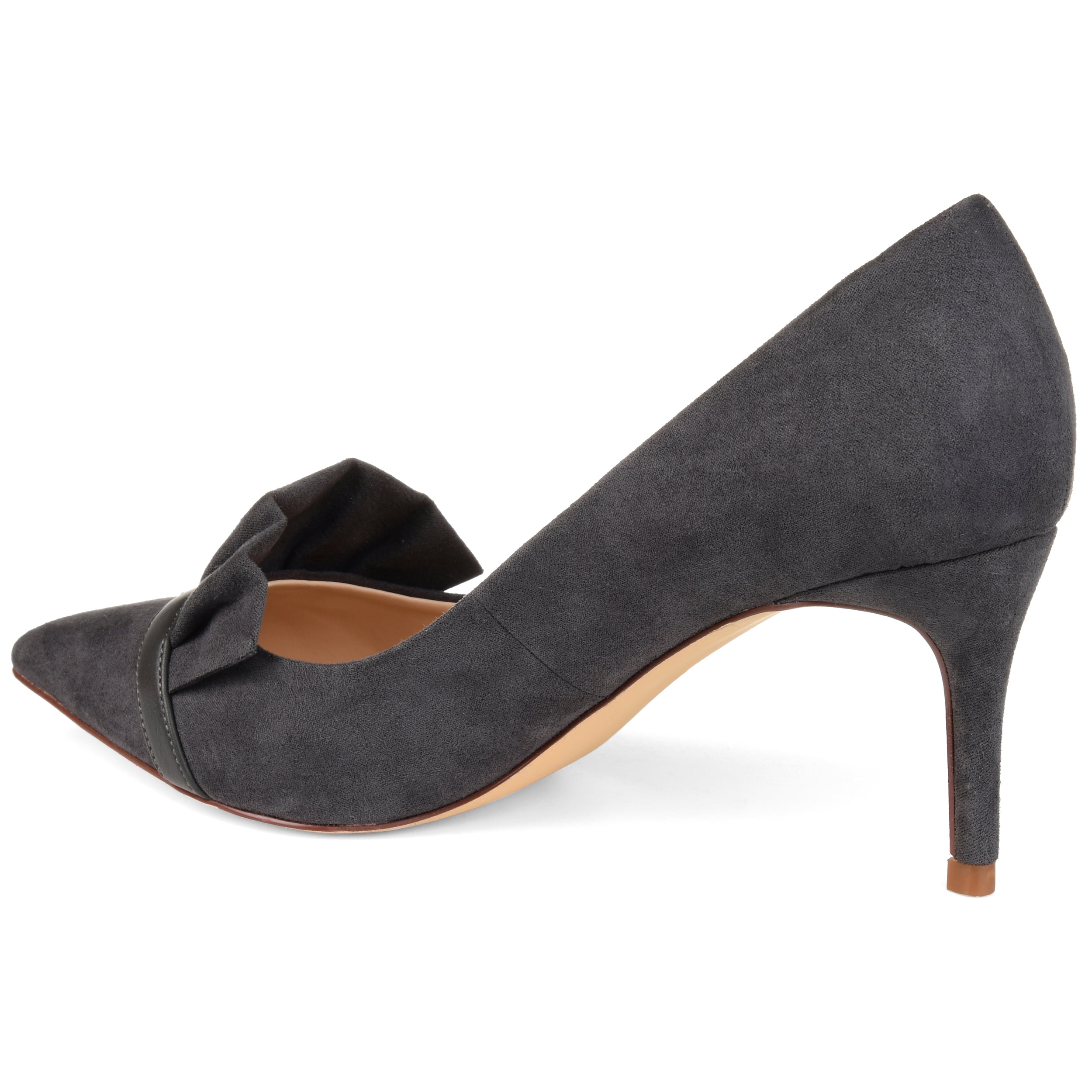 Journee Womens Marek Pointed Toe Mid Heel Pumps