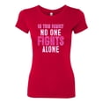 thumbnail image 2 of In This Family No One Awareness Womens Slim Fit Junior Tee, Red, Medium, 2 of 3