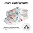 thumbnail image 6 of Kdxio Happy Easter Rabbit Women's Men's Slippers Plush Slip-On House Slipper for Winter Indoor Soft Cushion Non-slip Fluffy Slides Slippers-46/47, 6 of 7
