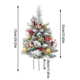 thumbnail image 3 of Hovilon Arbre de Noël Extérieur, Arbre de Noël Artificiel Pré-Éclairé avec Cônes et Baies Rouges, Petit Arbre de Noël de 1,8 Pieds avec Lumières Chaudes, 3 of 8