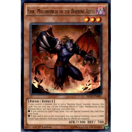 YuGiOh Secrets of Eternity Libic, Malebranche of the Burning Abyss
