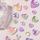 thumbnail image 3 of Diamantes de imitación con parte posterior plana para decoración de uñas con cristales de corazón, 3 of 5