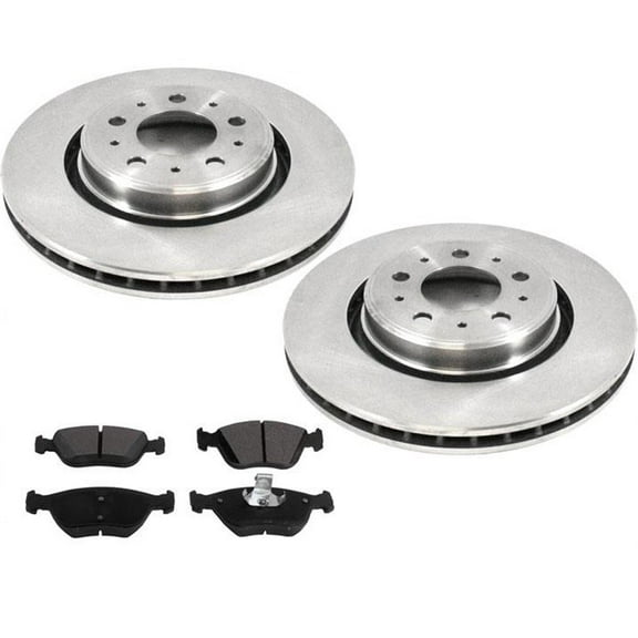 For 1998-2004 C70 16 Rim 98-00 XC70 302mm Front Brake Rotors & Pads