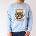 thumbnail image 4 of Sweatshirt with a deer head pattern and the message "I'm Not Always Thinking About Hunting, Sometimes It's Fishing" - For free spirits who are passionate about both hunting and fishing., 4 of 6