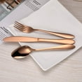 thumbnail image 5 of Glossy Black Cutlery Cutlery Set 5 Piece Stainless Steel Fork Spoon Set for 6 Serves (Black, 1 Sets), 5 of 5