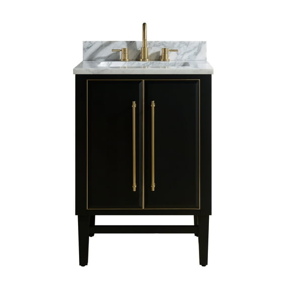 Avanity Mason-Vs25-G-C Mason 24" Free Standing Single Basin Vanity Set - Black