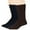 Black, Dark Navy, Dark Brown (A05), variant on Men's Cotton Dress Socks -6 pack- Thin Big Tall Crew Casual Black, Dark Navy, Dark Brown Sock Size 13-15 Shoe 12-15 XL (A05)