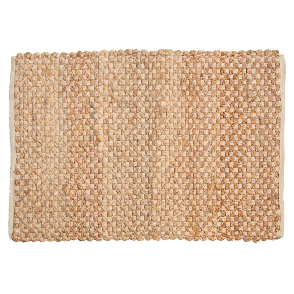 Cotton Blend Jute Rug 2x3 Home Décor Room Area Rug Entryway Woven Rug