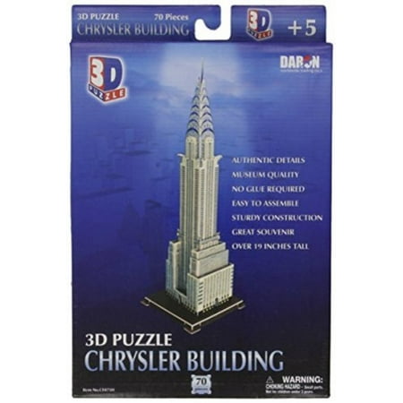 Daron Chrysler Building 3D Puzzle, 70-Pieces