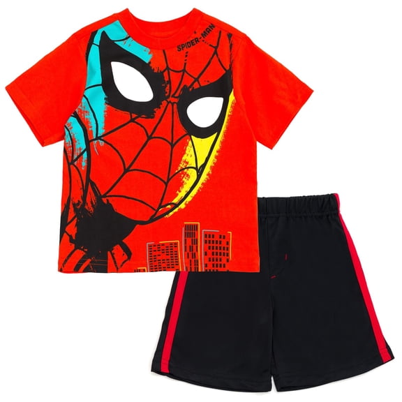 Conjunto para Niños Pequeños Marvel Spider-Man Remera y Shorts 4T