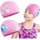 thumbnail image 1 of gorros de natación para niños, bebés, niños y niñas, gorro de baño impermeable para niños de largo y corto tiempo., 1 of 3