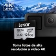thumbnail image 4 of Lexar Professional Microsdxc 128gb Silver Plus U3 V30 A2 con regalito, 4 of 8