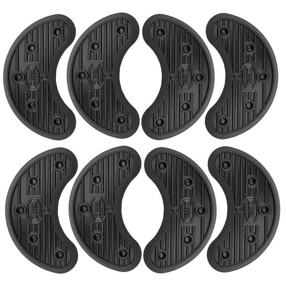 4 Pair Heel Shoe Heel Tips Sole Heel Repair Pad Replacement, Black