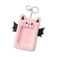 thumbnail image 2 of Llavero con forma de tarjeta fotográfica de peluche de dibujos animados, funda protectora para bolso, colgante Rosado, 2 of 9
