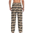 thumbnail image 3 of Daiia Dachshund Dog Woof Men's Sleep Pant with Pockets and Drawstring,Pajama Pants-Medium, 3 of 9