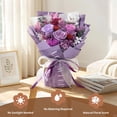 thumbnail image 5 of Emibele Preserved Flower Bouquet Gifts for Mom,Purple Eteranl Roses Bouquets with Bear, Gifts for Her Women Wife Grandma on Valentines Mother's Day Birthday Anniversary, 5 of 10