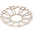thumbnail image 2 of 34"OD x 12"ID x 3/8"T Augustus Wood Fretwork Pierced Ceiling Medallion, Alder, 2 of 3