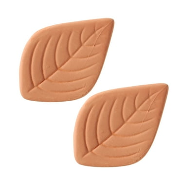 2pcs Reusable Leaf Shape Sugar Keeper For Food Containers Terracotta Sugar Softener Brown Sugar Keeper And Saver For Home Use
