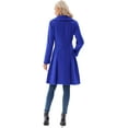 thumbnail image 6 of Women's Double-Breasted Pea Coat - Lapel Collar, A-Line Cut, with Pockets & Lining, 6 of 6