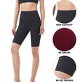thumbnail image 4 of Hukapapa Pantalones de yoga ajustados con corte en T para mujer, color melocotón, fitness, glúteos, cintura alta, pantalones cortos de yoga, levantamiento de glúteos, entrenamiento, deportes,, 4 of 5