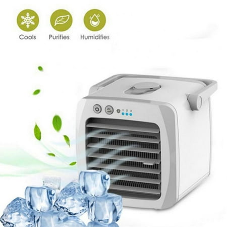 

Portable Air Conditioner Rechargeable Personal Evaporative USB Air Cooler Fan Mini Air Conditioner with 3 Speeds 7 Colors Humidifier Misting Unit for Home Dorm Office
