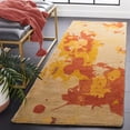thumbnail image 3 of SAFAVIEH Soho Cyprus Abstract Wool Area Rug, Beige/Multi, 3'6" x 5'6", 3 of 10