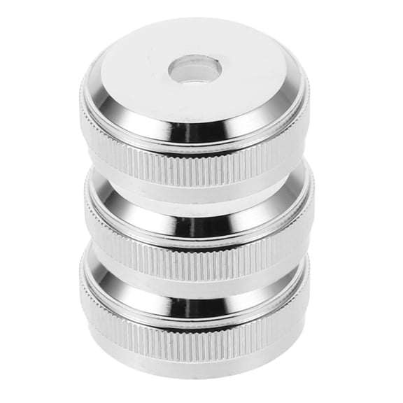 Worgeous 3pcs Trumpet Bottom Valve Trumpet Valve Cap Metal Silver Screw Piston For Trumpet Replacement Musical Instrument Accessories Trumpet Water Key Spring Protective Trumpet Valve Guard