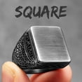 thumbnail image 3 of Retro Geometry Texture Men Rings Stainless Steel Women Jewelry Punk New In Stranger Things Fashion Accessories Gift Wholesale, 3 of 5