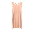 thumbnail image 6 of New Summer Fashion Dresses for Womens 2025 Plus Size Sexy Solid Color Pocket Backless Sleeveless Round-Neck Dress, 6 of 8