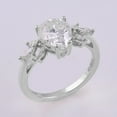 thumbnail image 5 of solitaire jewels 1.5CT Pear Moissanite 7 Stone Engagement Ring For Women, 18K White Gold, 5 of 8