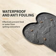 thumbnail image 2 of Dog Food Mat Anti-Slip Silicone Dog Bowl Mat Thicker Pet Placemat Waterproof Cat Feeder Pad with Raised Edge Puppy Kitten Feeding Mats Suitable Small Medium-Sized,Pink 10" x 20", 2 of 5