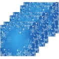 thumbnail image 3 of GZHJMY Blue Snowflake Washcloths 4 Pack, Super Soft Absorbent Cotton Baby Face Towels, Washable Reusable Fingertip Towel for Bath Gym Hotel Spa, 12 x 12 Inch, 3 of 7