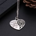 thumbnail image 3 of Fiudx Collar de Corazón de Melocotón, Elegante Colgante Chapado En Oro, Encantador Tratamiento de Diamantes, Diseño Unisex, Regalo Perfecto para El Día de La Madre, Ideal para Mamás, Recuerdo Memorab, 3 of 6